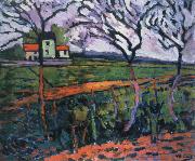 maurice de vlaminck fields,rueil oil painting artist
